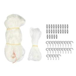 Proteção de segurança do animal de estimação cerca gato cão náilon protetor rede de malha transparente para varanda & janela para o bebê criança que cai cerca líquida - Image 1