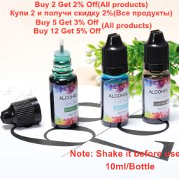 Difusão de Resina Epóxi para Jóias, Tinta Álcool, Corante Líquido, Tingimento Epóxi, 10ml - Image 2