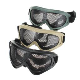 Sinairsoft caminhadas ao ar livre eyewear airsoft tático máscara de proteção para os olhos óculos de malha de metal camping caça goggle segurança 3 cores - Image 5