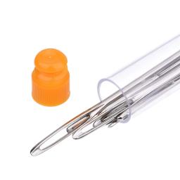 Agulhas para fechar agulhas de tricô, 9 peças, fio grande de aço, agulhas de costura, de mão crochê, conjunto de gancho, kit diy, ferramentas de artesanato, 3 tamanhos - Image 3