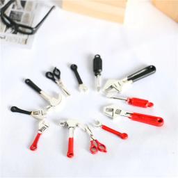 Mini Caixa De Ferramentas De Madeira Com Ferramentas De Reparação, Miniatura Modelo De Brinquedos Para Rapazes, Ferramentas Para Brincar, Jogos E Acessórios, Decoração De Bonecas, 1:12 - Image 4