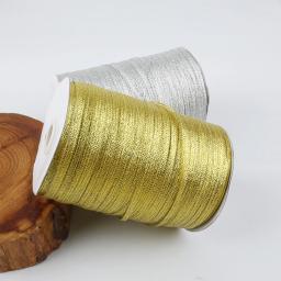 Fitas metálicas de glitter 20 jardas 3mm, dourado, prata, rosa, azul, faixa para decoração de festa de aniversário, casamento, natal, cinto para embalagem de presente - Image 5