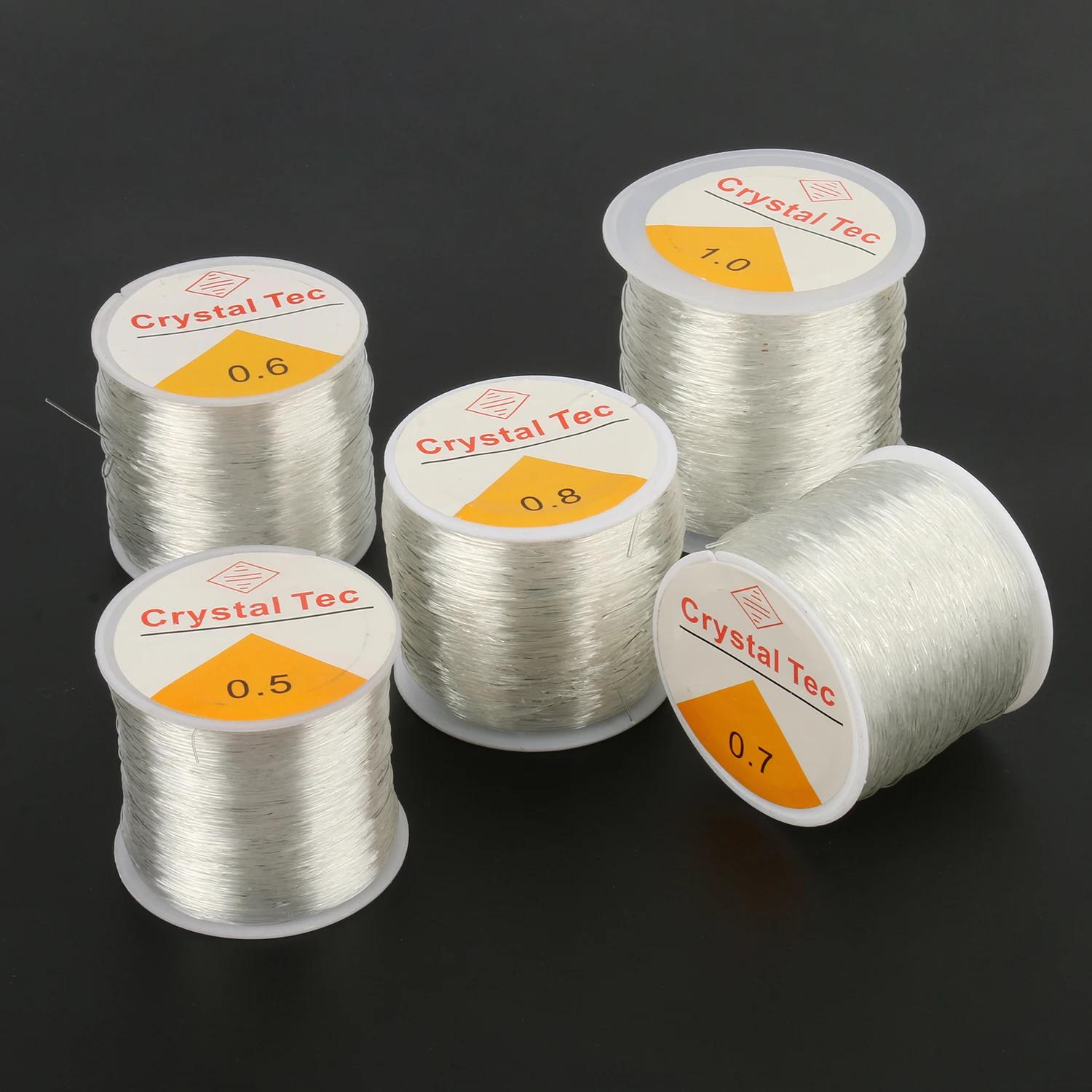 0.5-1mm transparente linha de cristal elástico fio fio de corda de cordão de miçangas para fazer jóias diy colar pulseira acessórios - Image 1