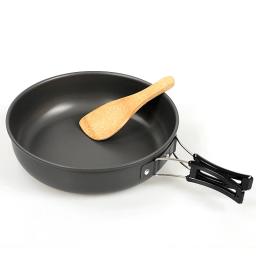 Panela exterior antiaderente portátil, frigideira de acampamento Panelas únicas, utensílios de alumínio, cozinha de viagem de caminhada - Image 4