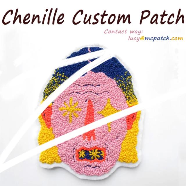 Remendos de Chenille Personalizados: Apliques Bordados de Alta Qualidade para Decoração de Roupas e Toalhas