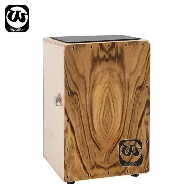 Cajon de Madeira Walter.t Rosa para Adultos e Crianças - Percussão de Iniciante em Vidoeiro e Salgueiro