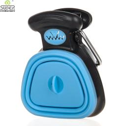 Colher De Cocô De Viagem Dobrável Pet, Colher De Cocô De Cão, Clean Pick Up Excreta Cleaner, 1 Rolo Decomposable Bags - Image 1