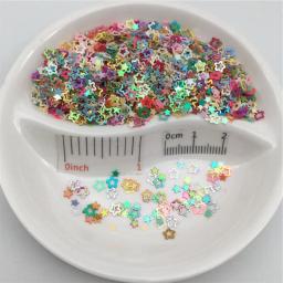 Lantejoulas soltas para manicure e artesanato, acessórios para ornamento, glitter de pvc ocas estrela p de 3mm para arte de unhas, confete de casamento - Image 2