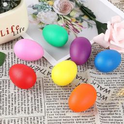 20 pçs plástico percussão maracas abanador colorido som musical ovo instrumento musical bebê criança brinquedo infantil - Image 4