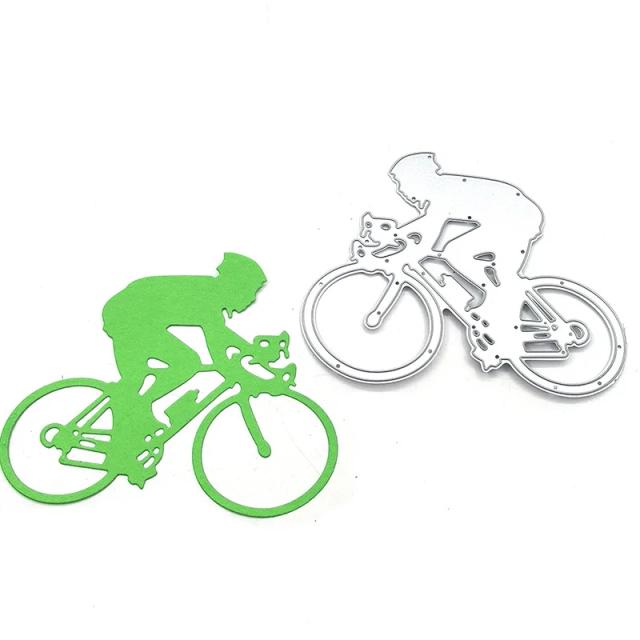 Montagem de Bicicleta em Scrapbooking: Dados de Corte e Decoração com Papel ofício e Faca Julyarts