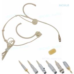 Melhor som fone de ouvido microfone para sennheiser hsp2 shure mipro akg sem fio bege cabeça cardióide microfones micwl cm90 - Image 1