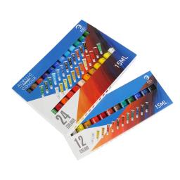 Conjunto de tintas acrílicas não tóxicas para iniciantes e artistas profissionais, suprimentos de pintura, 12 cores, 24 cores, 15ml - Image 5