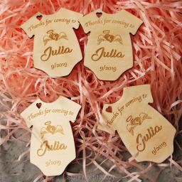 Lembrancinhas de madeira para chá de bebê com pegada de anjo, gravadas, imã de geladeira para save the date, casamento, aniversário, chá de noiva e outros - Image 3