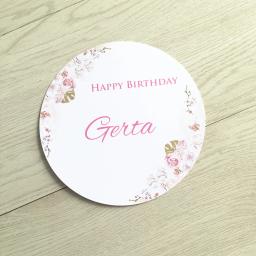 Cartão de convite, forma e tamanho personalizados, redondo, festa de aniversário, chá de bebê, cartões de 18 ° aniversário, 10 peças - Image 2