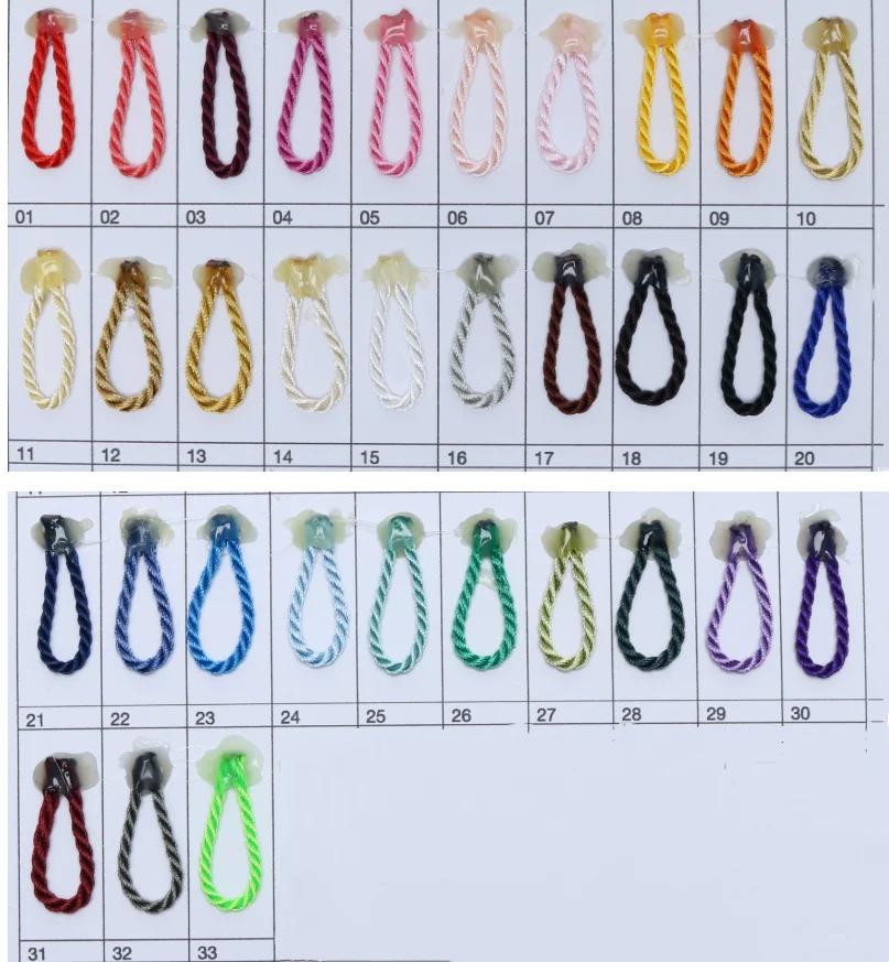 10 metros 2mm 3 partes trançado algodão náilon cordões colorido diy artesanato decoração trançada corda cordão cinto acessórios jk2020 - Image 1