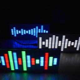 LED Equalizador Digital Música Espectro, DIY Toque Chave, Tamanho Grande, 225 Segmento, Ondas Sonoras, Kit Eletrônico - Image 6