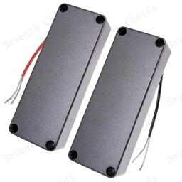 Conjunto com 2 peças de acessórios para guitarra, captadores de guitarra fina, selada e preta, 5 cordas, baixo - Image 1