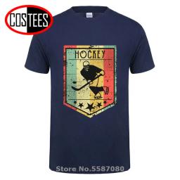 2020 quente do vintage escudo design equipe canadá hóquei t camisas dos homens canadense hockeyer camiseta retro hóquei jogador fãs presente camiseta - Image 3