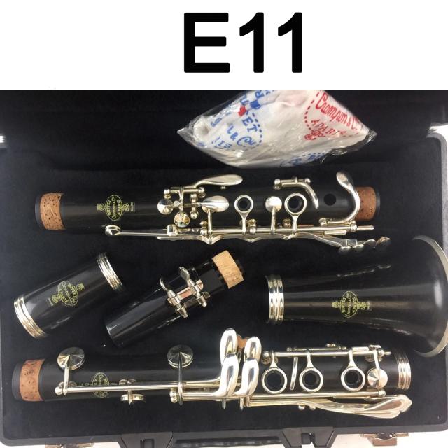 Clarinete Profissional Intermediário em Madeira com Acessórios e Elásticos para Estudantes - Modelo em Baquelite