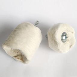 Algodão polimento lustrando roda, branco Flannelette Cone, coluna, cogumelo, em forma de T moagem cabeça para broca, alta qualidade, 1pc, 2 ", 3", 4" - Image 5