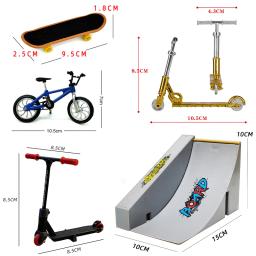 Kit de skate de dedo de tecnologia, BMX Mini Two Wheel Scooter Board, Dedos do skate, Esporte Training Props, Brinquedos Skate Park, BMX - Image 6
