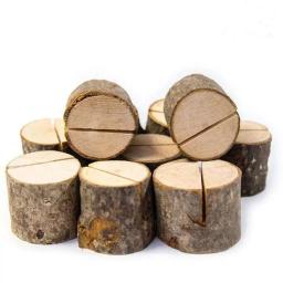 Porta-cartões de madeira, 10 peças, suporte premium de mesa rústica, festa de casamento, nome da mesa, porta cartões para cartões de mesa - Image 5