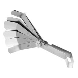 Medidor de espessura, régua de aço inoxidável curvada, ferramenta de inspeção de soldagem, ângulo reto de 90 graus, 0.05-1.00mm - Image 2