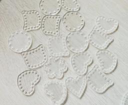 Base acrílica clara para artesanato, malha DIY, achados de artesanato, material novo, opção de tamanho, 20 pçs/lote - Image 4