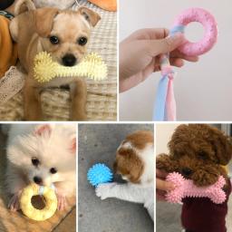 TPR Knot Brinquedos para Cães Pequenos, Resistente a mordida, Limpeza de dentes molares, Suprimentos para treinamento para cães, Acessórios interativos, TPR - Image 4