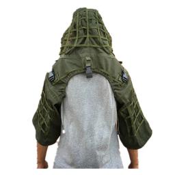 Combate tático dos homens CS Sniper tiro camuflagem Ghillie Suit, masculino exterior caça jaqueta conjunto com fio, roupa Net Foundation - Image 5