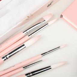 Conjunto profissional de pincéis, 6 peças, aquarela, desenho, arte, suprimentos, rosa, presente, conjunto de pincéis, aquarela - Image 1