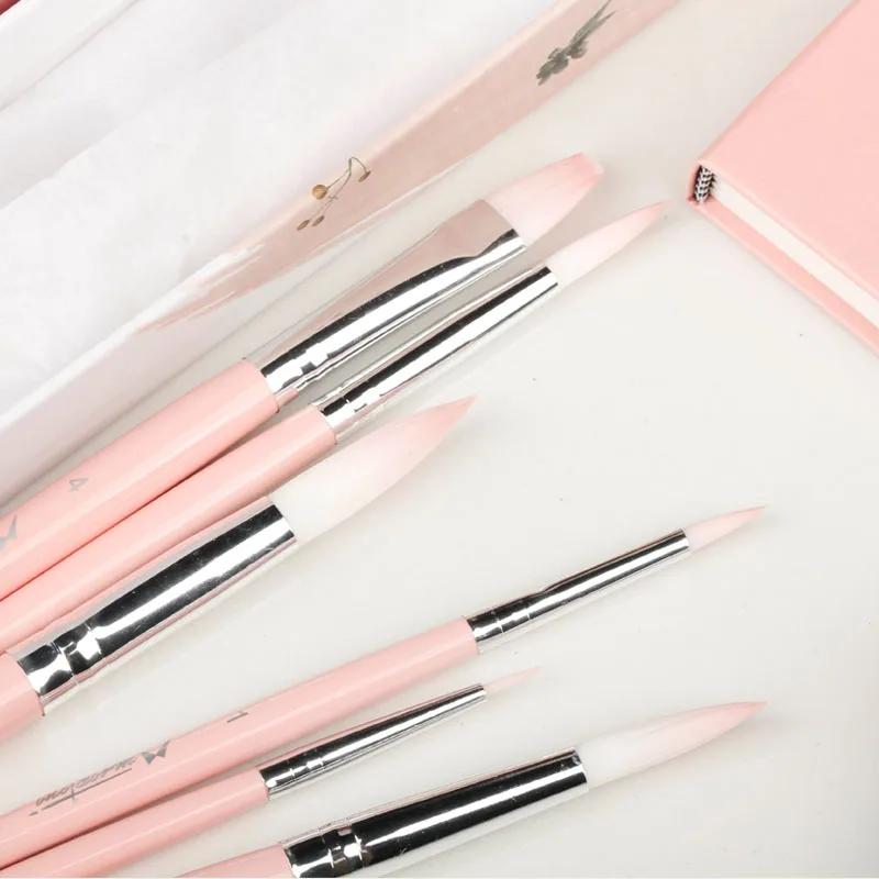 Conjunto profissional de pincéis, 6 peças, aquarela, desenho, arte, suprimentos, rosa, presente, conjunto de pincéis, aquarela - Image 1