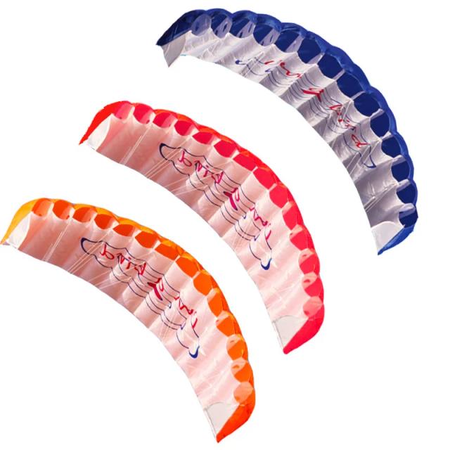Parachute Duplo para Iniciantes: Diversão ao Ar Livre com Pipa de Praia em Cores Vibrantes