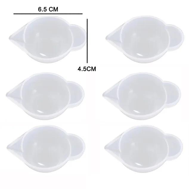 Moldes de Copo de Mistura em Silicone para Resina Epóxi, Reutilizáveis e Ideais para DIY de Jóias e Acessórios Artesanais