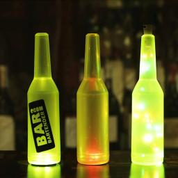 Mini descanso para copo da garrafa de led, adesivos leves para garrafa de bebidas, decoração para festival, boate e festas, decoração de vaso, peças - Image 5