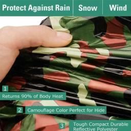 Pet aluminizado impermeável emergência saco de dormir esportes ao ar livre acampamento caminhadas proteção cobertor primeiros socorros suprimentos whstore - Image 5