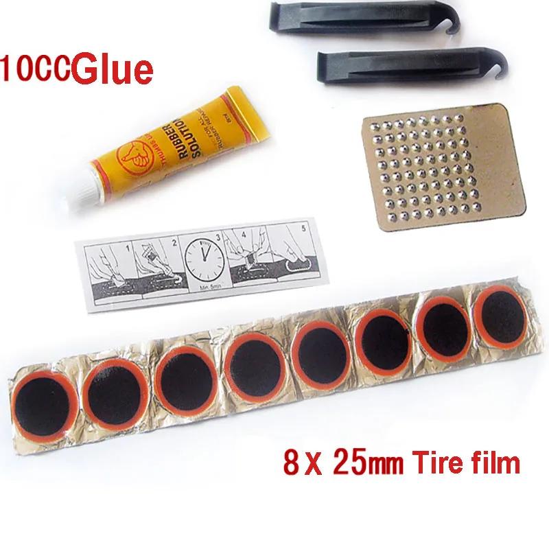 Ferramentas De Reparo De Pneu De Bicicleta Remendo De Borracha Conjunto De Alavanca De Cola Kit De Fix De Pneu Ferramentas De Bicicleta Mender Mountain Bike Acessórios De Bicicleta - Image 1