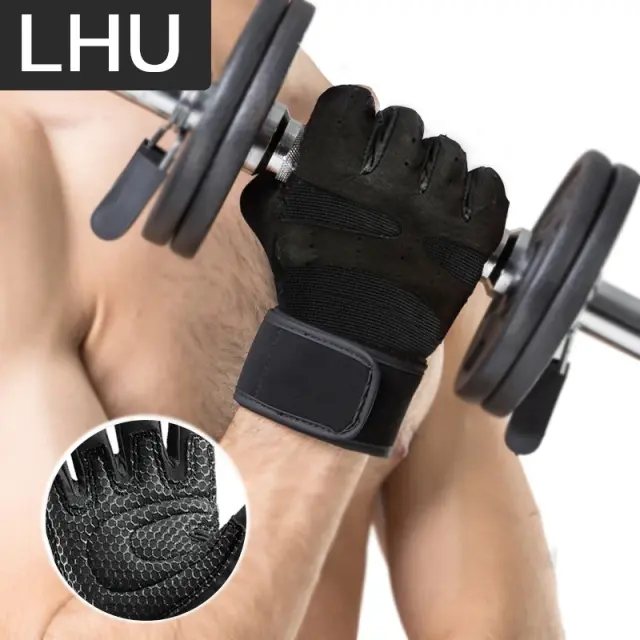 Luvas de Levantamento de Peso para Treinamento Fitness - Ideal para Homens e Mulheres