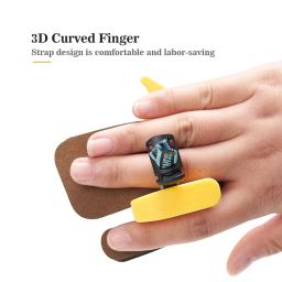 Archery Finger Guard para arco recurvo, acessórios de proteção, arco tradicional, esportes, 1pc - Image 2