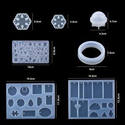 Silicone Epoxy Resin Mold Set, Ferramentas De Fundição De Jóias, Resultados De Brinco, Epóxi DIY Suprimentos - Image 3