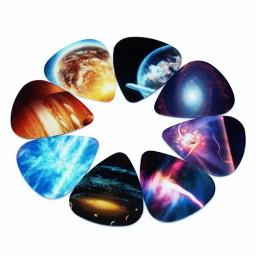 10 pçs coloridos acessórios musicais universo planeta guitarra picaretas misturadas plectrum - Image 4