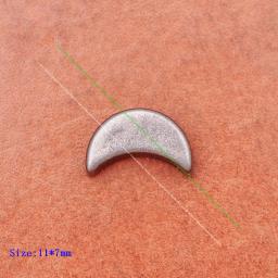 50pc 11*7mm placa de prata antiga forma da lua prendedor rebite leathercraft cinto pulseira decoração concho rebitback - Image 5