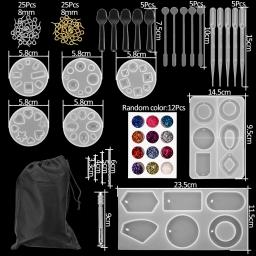 Estilo Misto de Silicone Moldes Casting Kits, Resina Epóxi Mold Tool Set, DIY Pingente, Fazer Jóias, Encontrar Acessórios, 1 Conjunto - Image 2