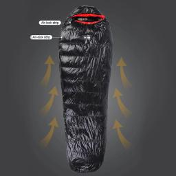 Saco de dormir leve múmia, térmico, branco, ganso, ao ar livre, saco, compacto, apto para mochila, camping, caminhadas, inverno - Image 5