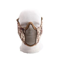 Airsoft máscara facial com malha auricular, respirável, tático, paintball, tiro e caça equipamentos - Image 6