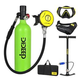 Dideep x4000pro 1l cilindro de mergulho mini tanque oxigênio conjunto respirador tanque ar bomba mão equipamento mergulho - Image 3
