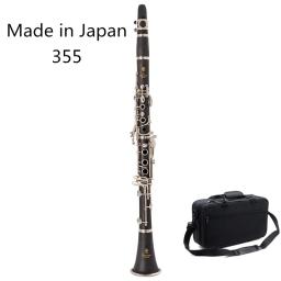 Feito no japão 355 bb clarinete 17 teclas b plana instrumentos musicais de alta qualidade tubo baquelite niquelado clarinete - Image 1