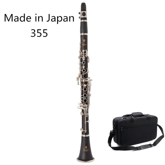 Clarinetes de Alta Qualidade: Feito no Japão - Modelo 355 BB com 17 Teclas e Tubo de Baquelite Niquelado