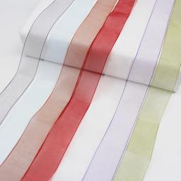 Maior coleção de fitas de organza 5 tamanhos, cor sólida, fita estampada de cetim, pontos transparentes, acessórios faça você mesmo 3mm 9mm 16mm 25mm - Image 2