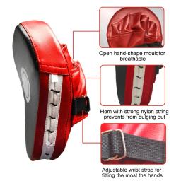 Kit de esteira engrossada boxe vermelho para treinamento de karatê, luta karatê, boxe concentrado, gol Sanda, boxe sparring saco, luvas de cinco dedos - Image 3